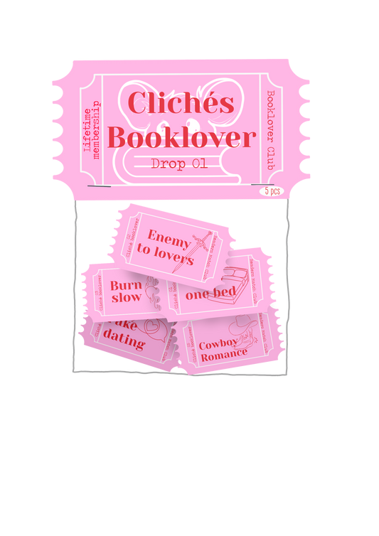 Pegatinas Clichés literarios.